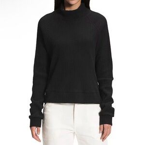 Women’s The North Face Black Chabot Mock Neck Long Sleeve, size Medium